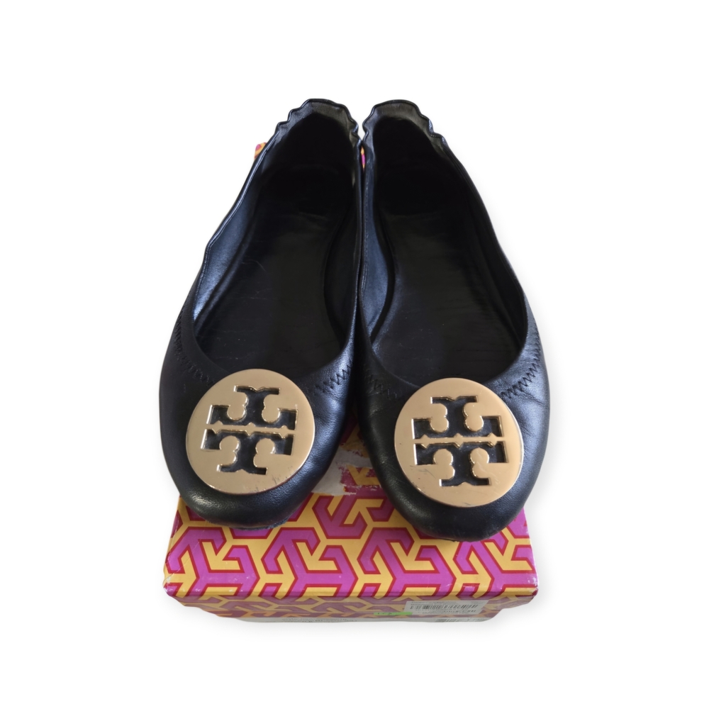 Tory Burch Black Ballet Flats